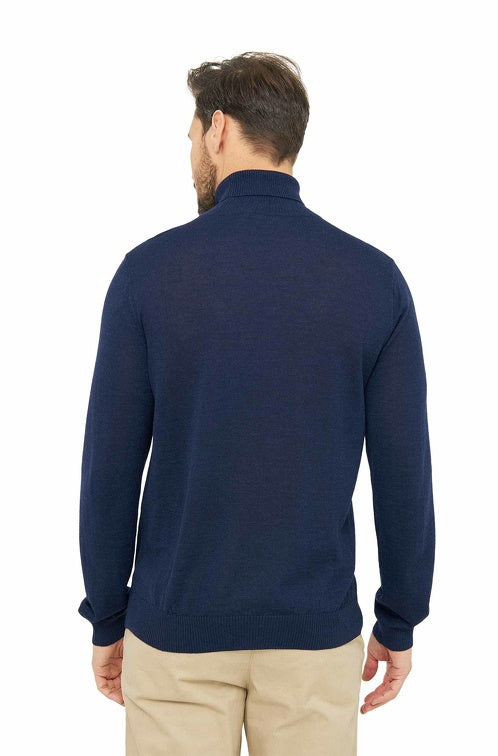 Herren Rollkragen Pullover MADAI aus 70% Alpaka und 30% Seide