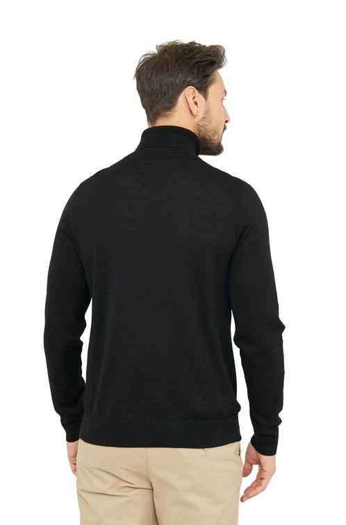 Herren Rollkragen Pullover MADAI aus 70% Alpaka und 30% Seide
