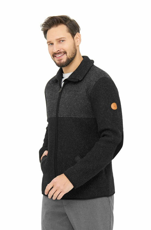 Filzjacke / Walkjacke OLIVER aus 50% Alpaka & 50% Wolle