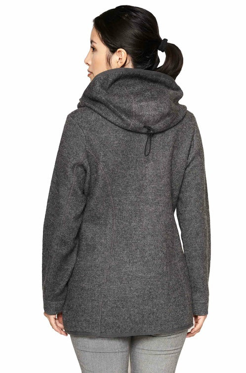 Kapuzenjacke Damen ALPACA SPORT mit 50% Alpaka