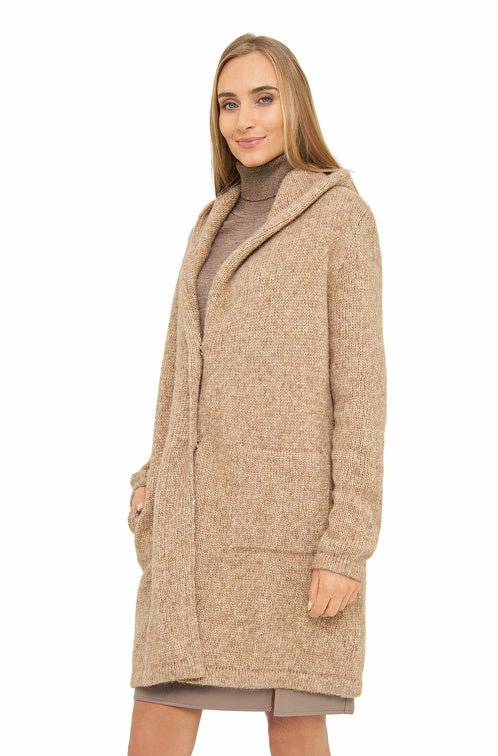 Long Cardigan ANNABELL mit Bio Baumwolle - ungefärbt