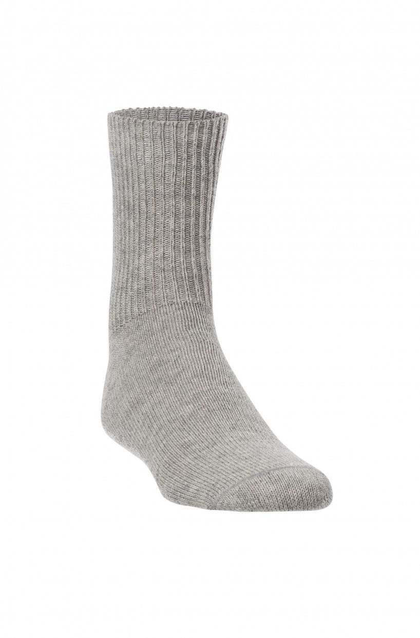 Alpaka Socken Kinder (Gr. 30-35) - 60% Alpaka silbergrau