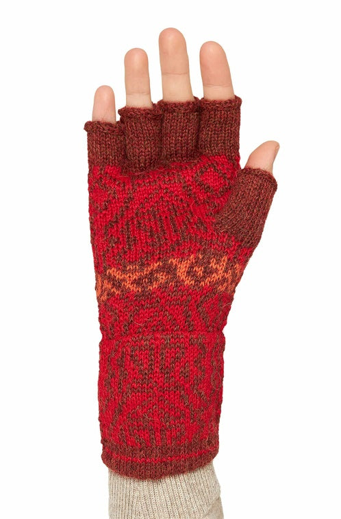 Fingerlose Handschuhe CHIMU aus 100% Baby Alpaka