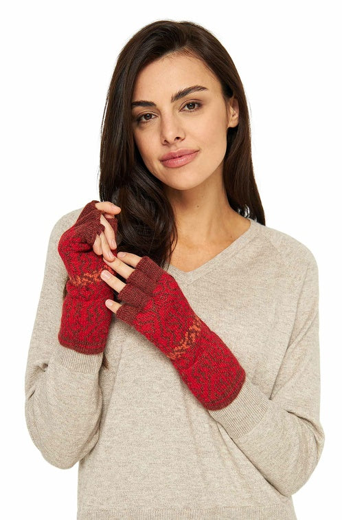 Fingerlose Handschuhe CHIMU aus 100% Baby Alpaka