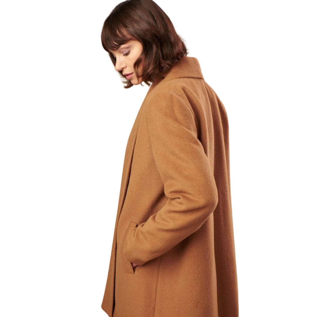 Kurz-Mantel SHORT SWING Alpaka Schal-Kragen Coat KUNA Essentials