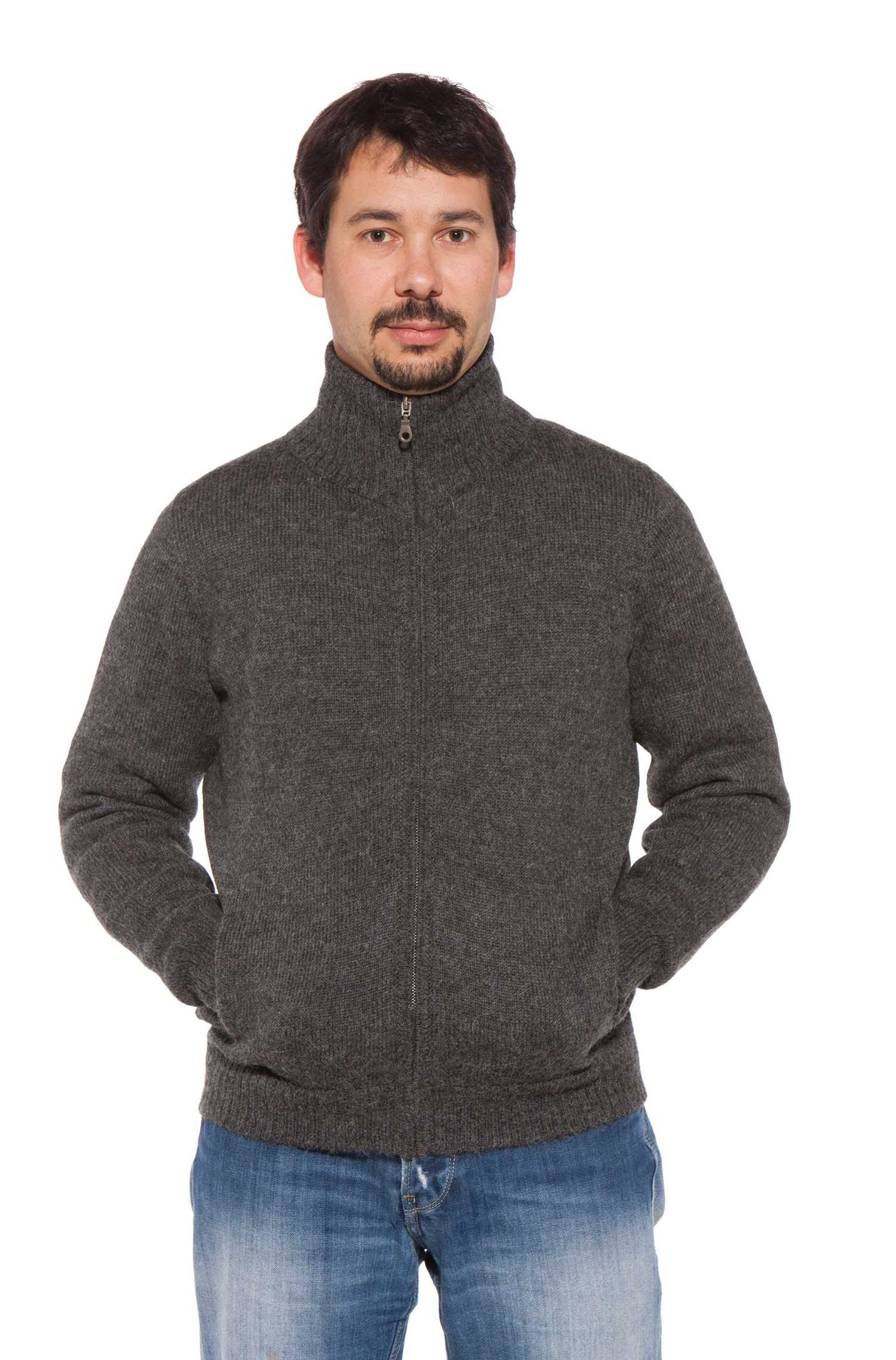 Strickjacke Herren RONALDO aus 100% Alpaka