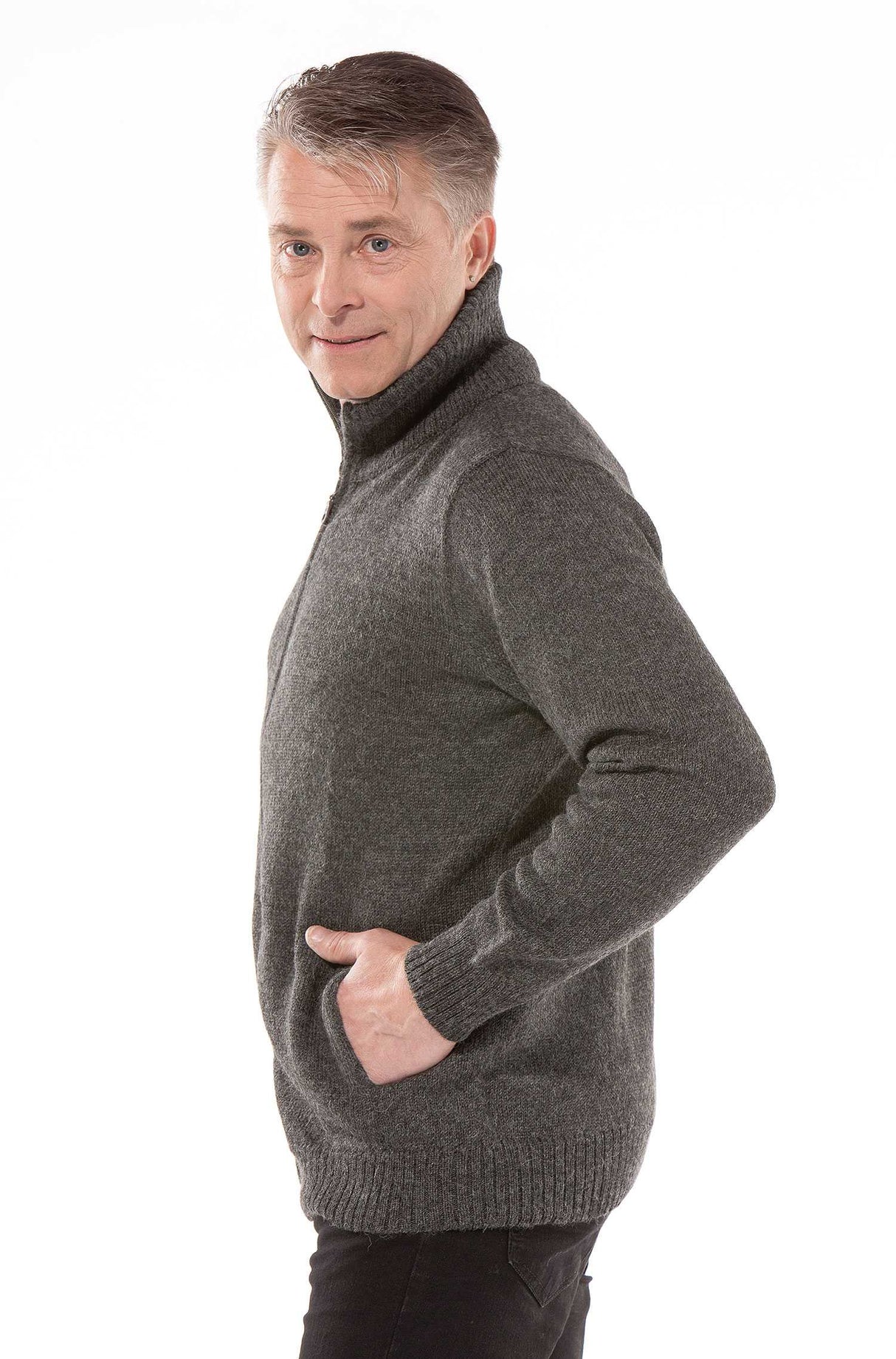 Strickjacke RONALDO XXXL aus 100% Alpaka