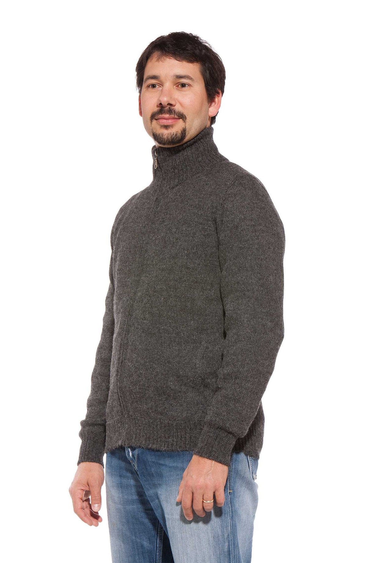 Strickjacke RONALDO XXXL aus 100% Alpaka