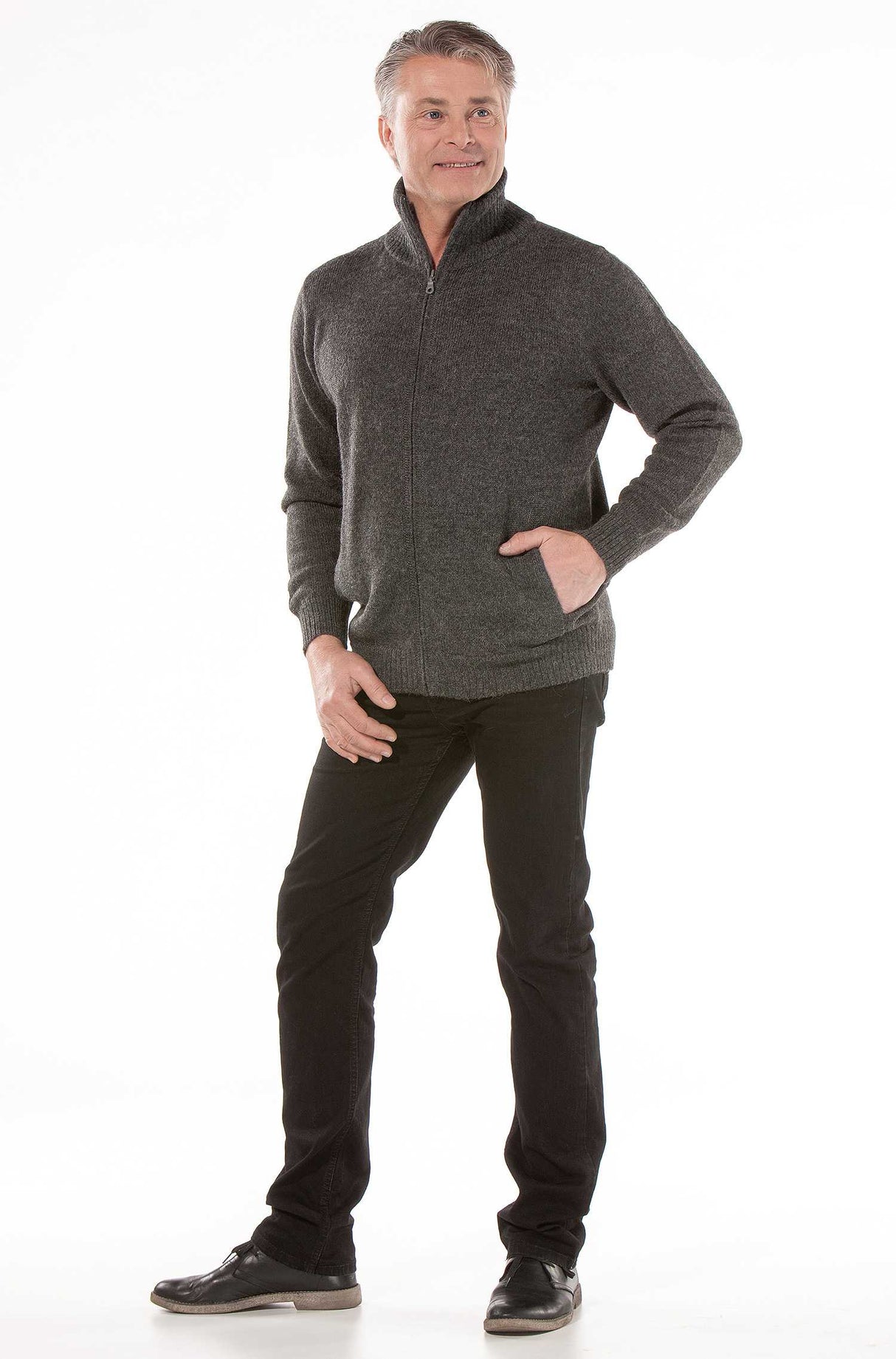 Strickjacke RONALDO XXXL aus 100% Alpaka