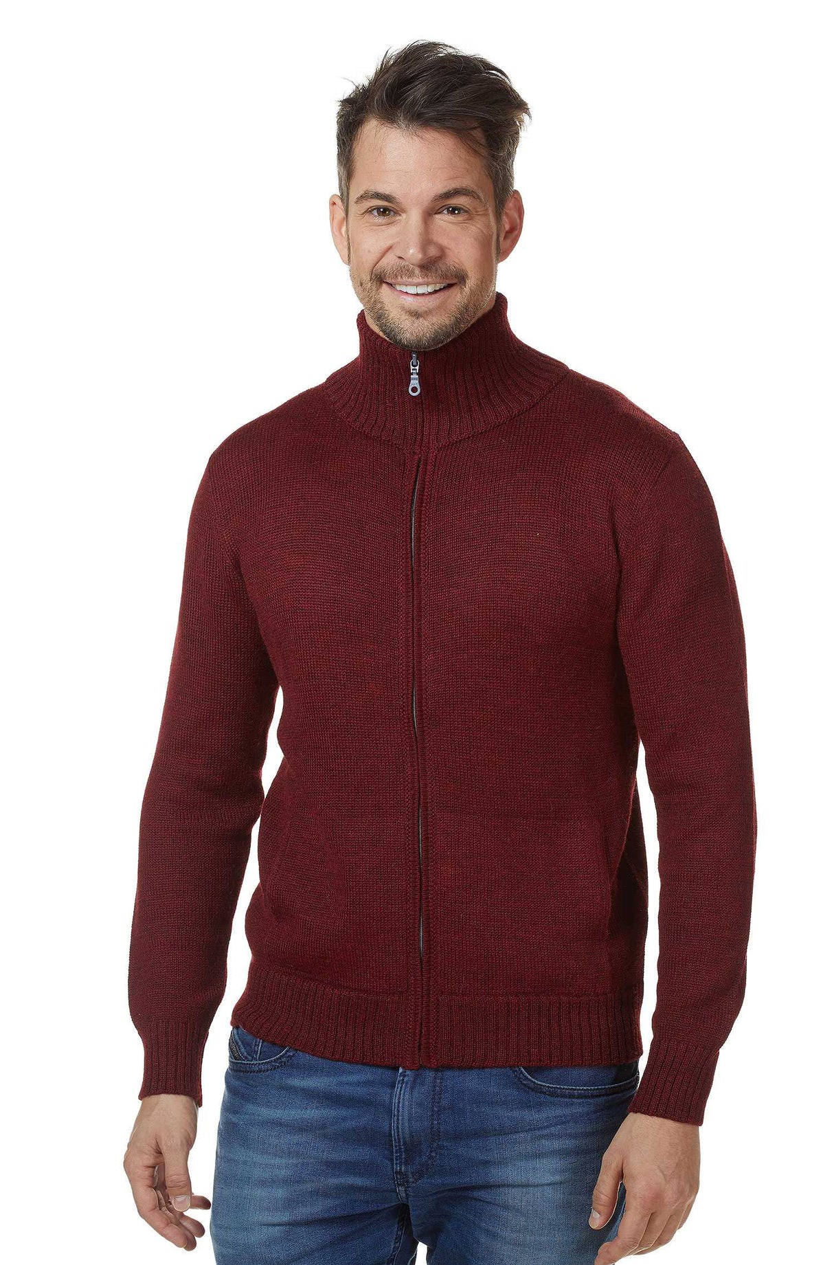 Strickjacke Herren RONALDO aus 100% Alpaka