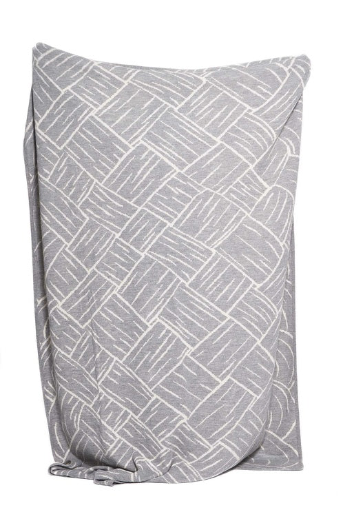 Wolldecke JACQUARD aus 100% Alpaka - extragroß