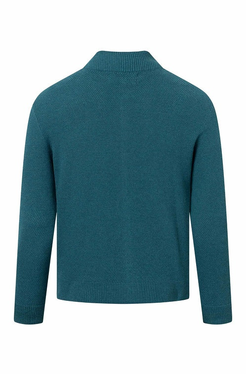 Strickjacke ALAYO mit Zipper mit 30% Alpaka