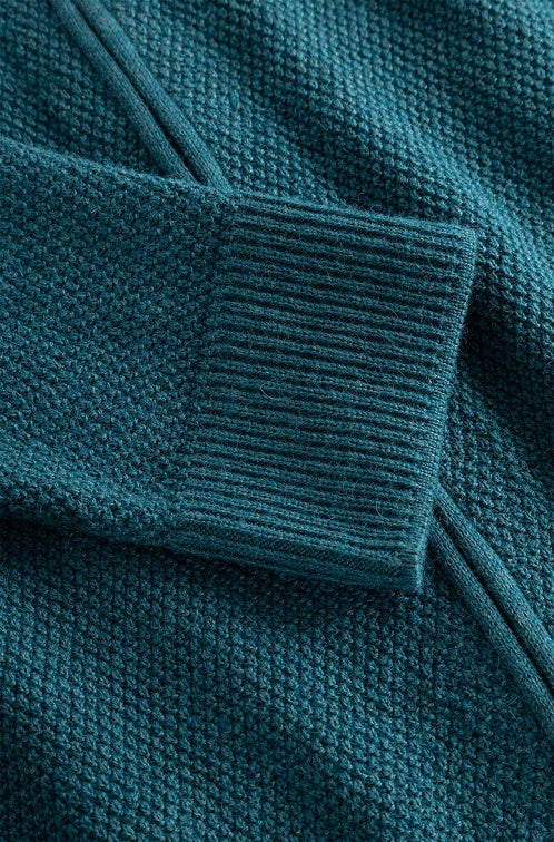 Strickjacke ALAYO mit Zipper mit 30% Alpaka