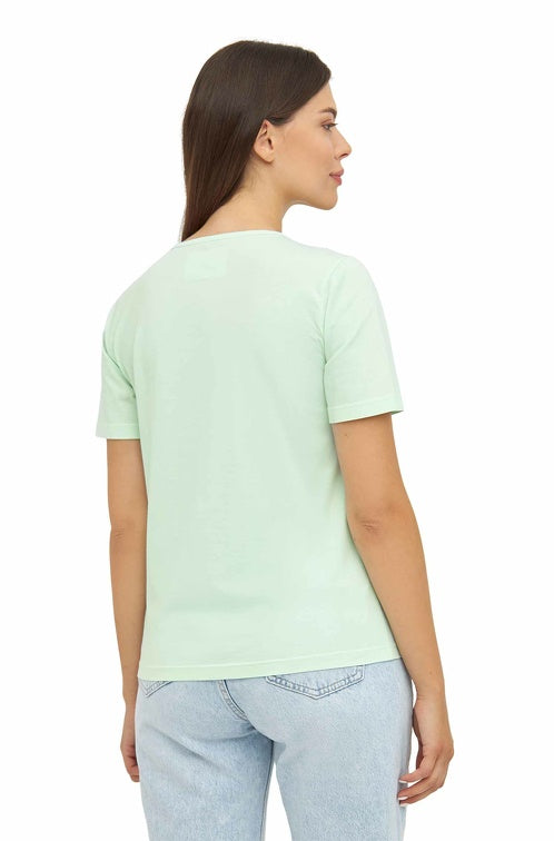 Damen T-Shirt RASSI mit Alpaka-Motiv aus 100% Bio-Pima-Baumwolle