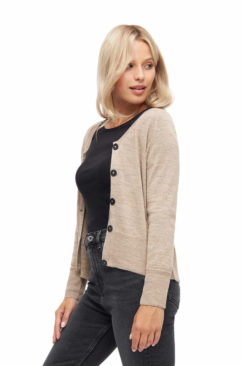 Cardigan Feinstrick ALINA mit Bio Baumwolle