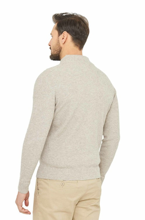 Strickjacke ALAYO mit Zipper mit 30% Alpaka