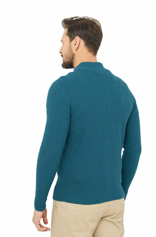 Strickjacke ALAYO mit Zipper mit 30% Alpaka