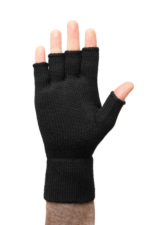 Handschuhe HALBFINGER aus 100% Alpaka