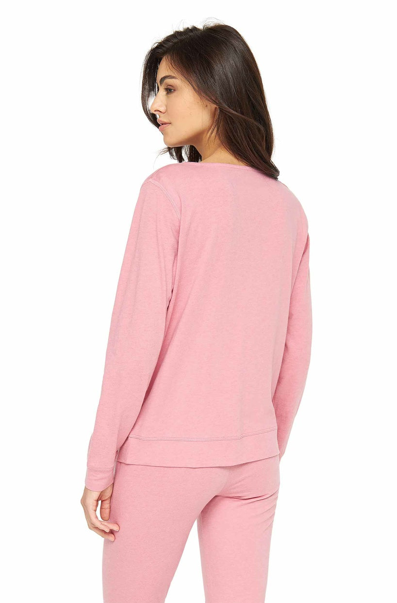 Alpaka Schlafanzug Pyjama Oberteil Damen DREAMLINE mit Bio Baumwolle