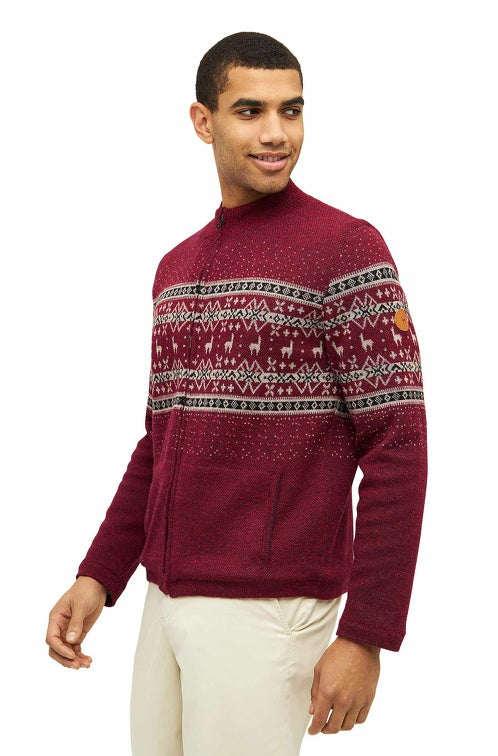 Herren Strickjacke NEVADO aus 100% Alpaka