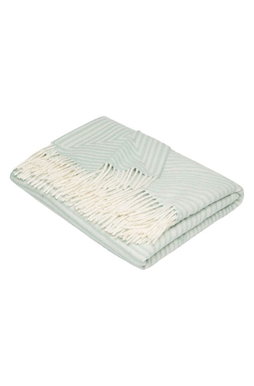 Kuscheldecke ENCASA aus 100% Alpaka mint