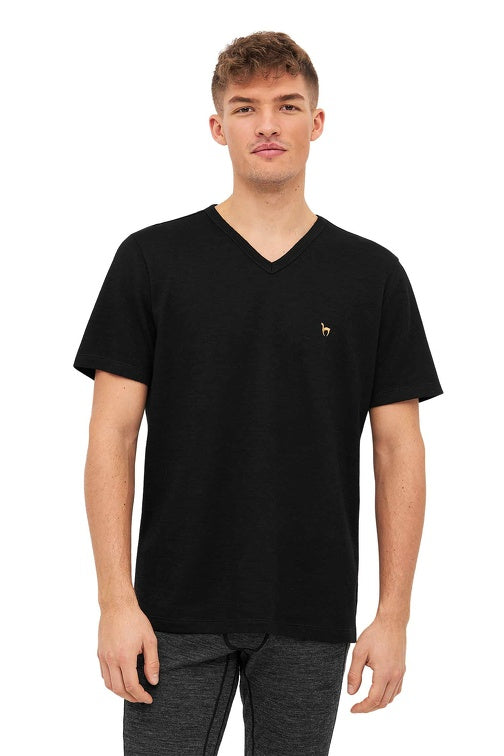 Uni-Shirt Herren ANDEN ACTIVE mit 60% Premium Alpaka schwarz