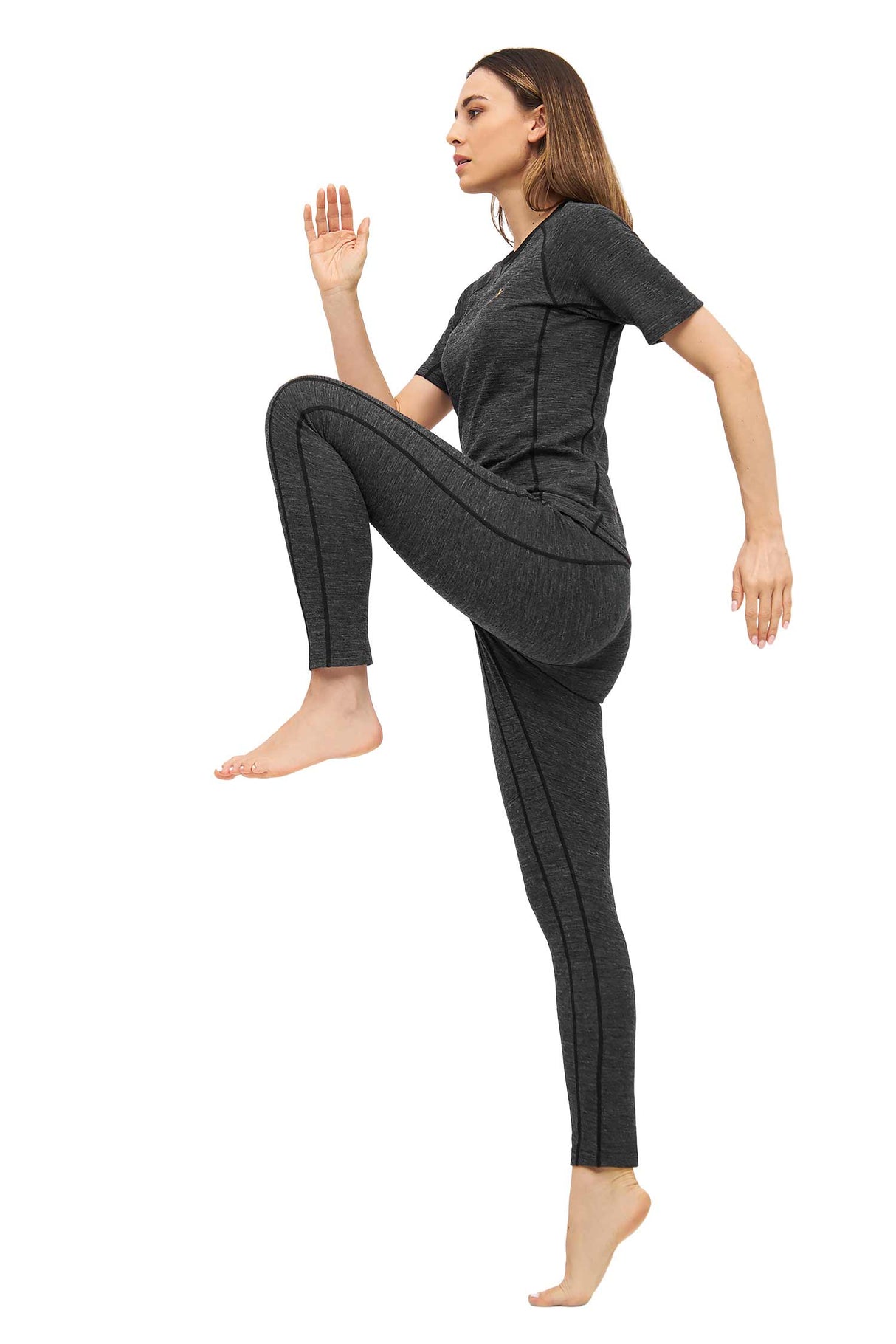 Lange Thermo-Hose Damen ANDEN ACTIVE mit 60% Premium Alpaka