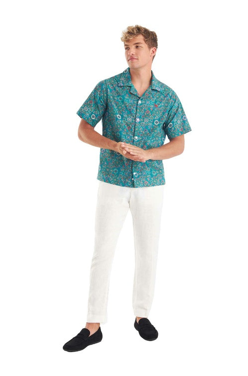 Hemd FLORAL ETHNO aus Bio-Pima-Baumwolle