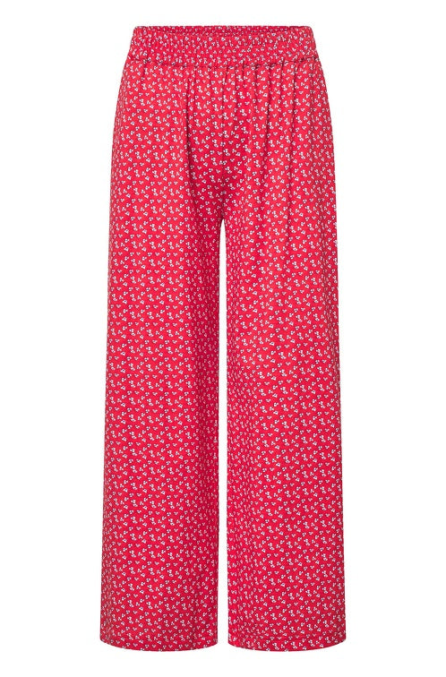 Hose PAPERFLOWER aus Bio-Pima-Baumwolle red