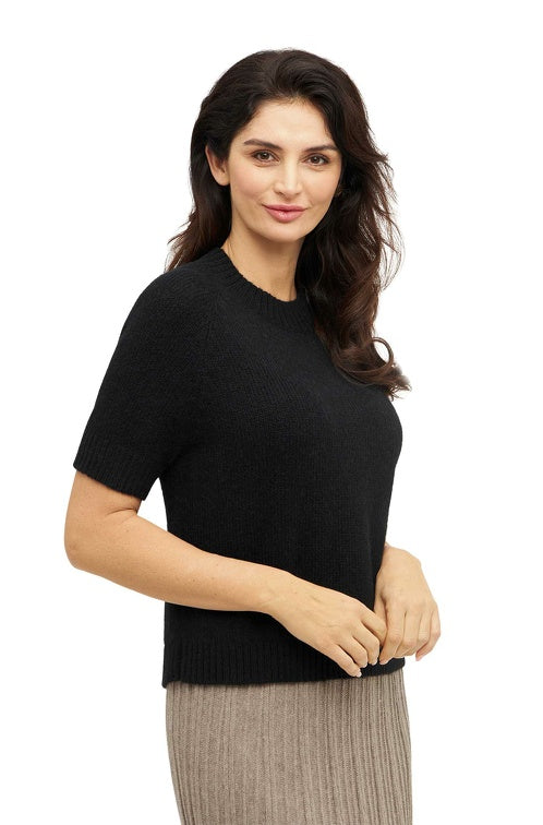 Kurzarm-Pullover PACA aus 87% Alpaka und 13% Merino