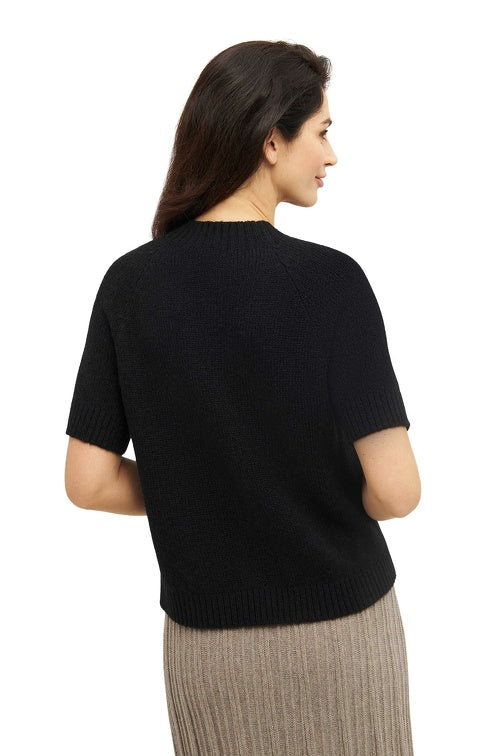Kurzarm-Pullover PACA aus 87% Alpaka und 13% Merino
