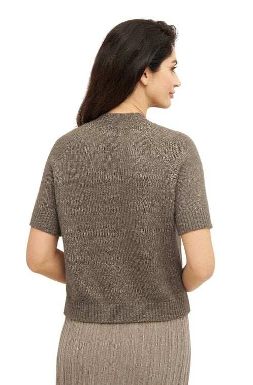 Kurzarm-Pullover PACA aus 87% Alpaka und 13% Merino
