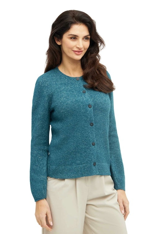 Strickjacke PACA - 87% Alpaka und 13% Merino ultramarin
