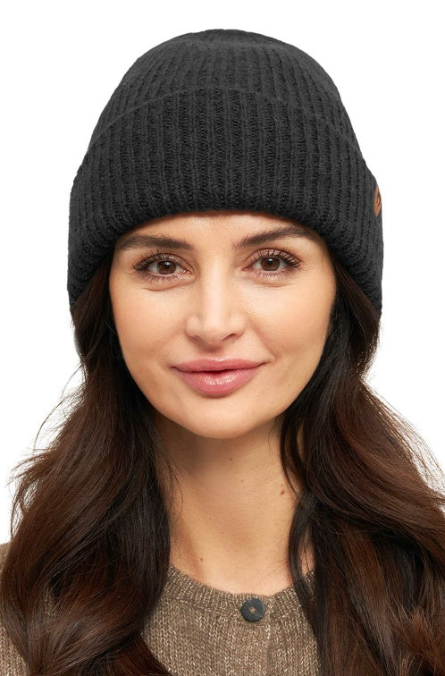 Alpaka Mütze PACA mit Merino schwarz one-size