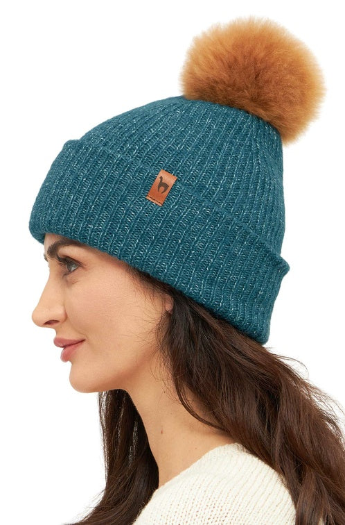Alpaka Bommel-Mütze PACA mit Merino