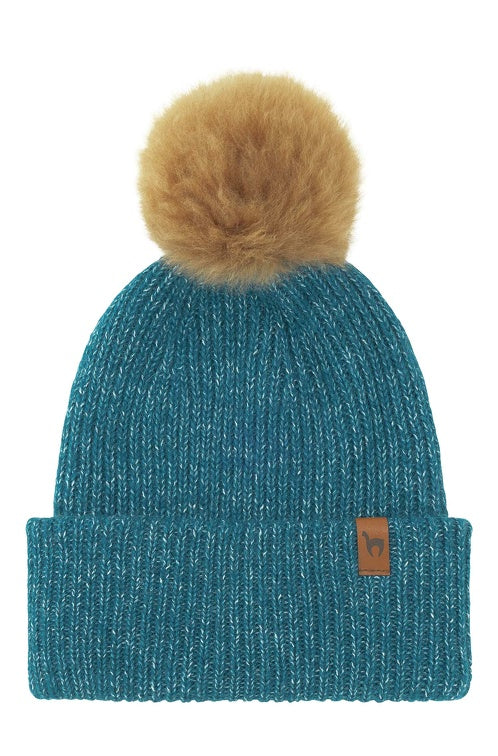Alpaka Bommel-Mütze PACA mit Merino