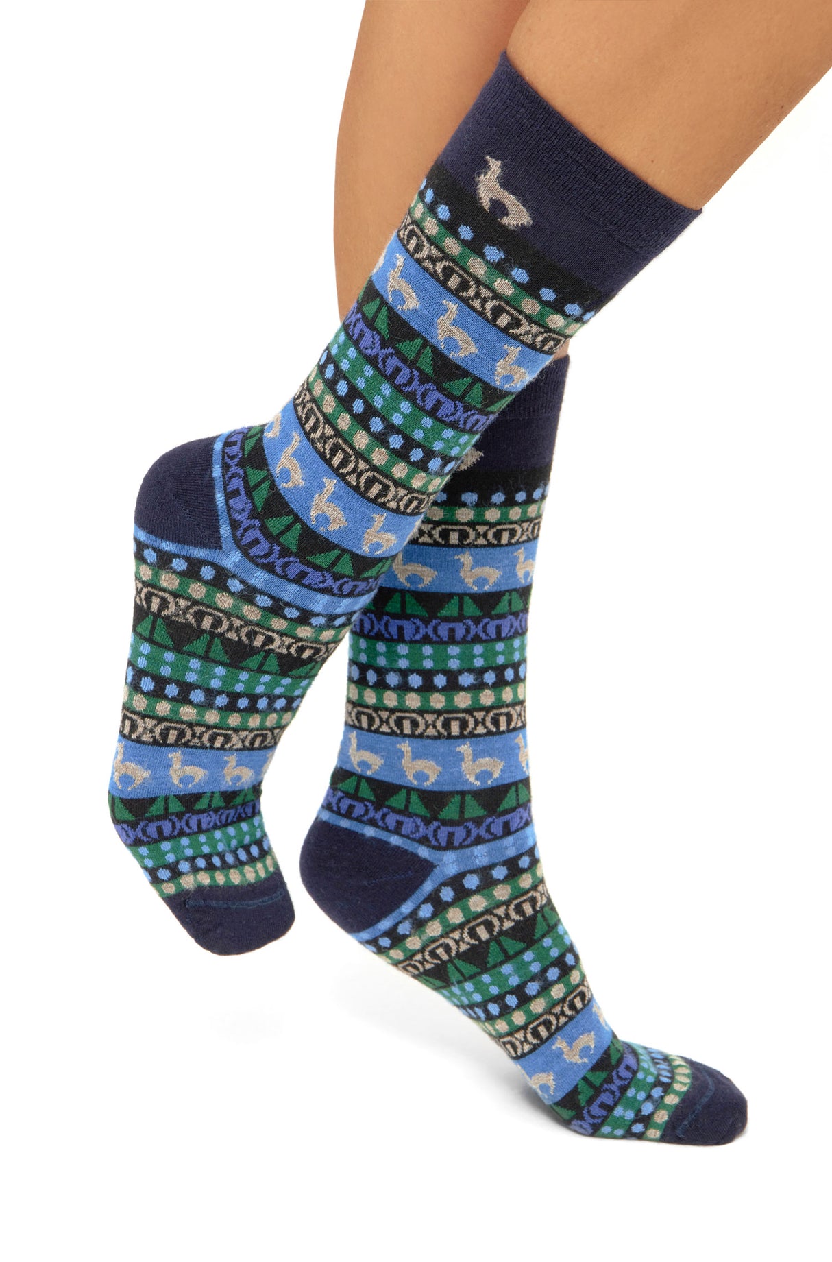 Alpaka Socken CUSCO Premium - 63% Alpaka royalblau
