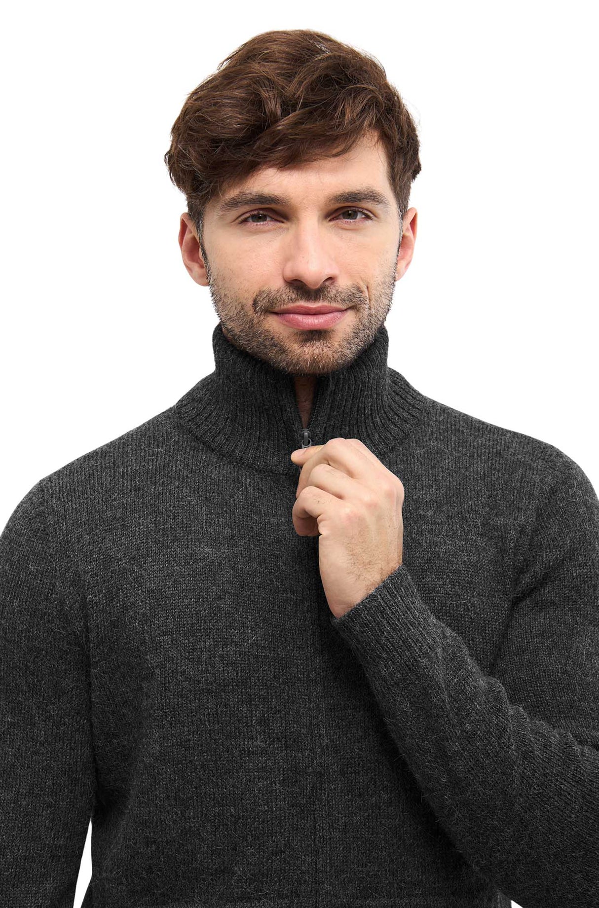 Strickjacke Herren RONALDO aus 100% Alpaka