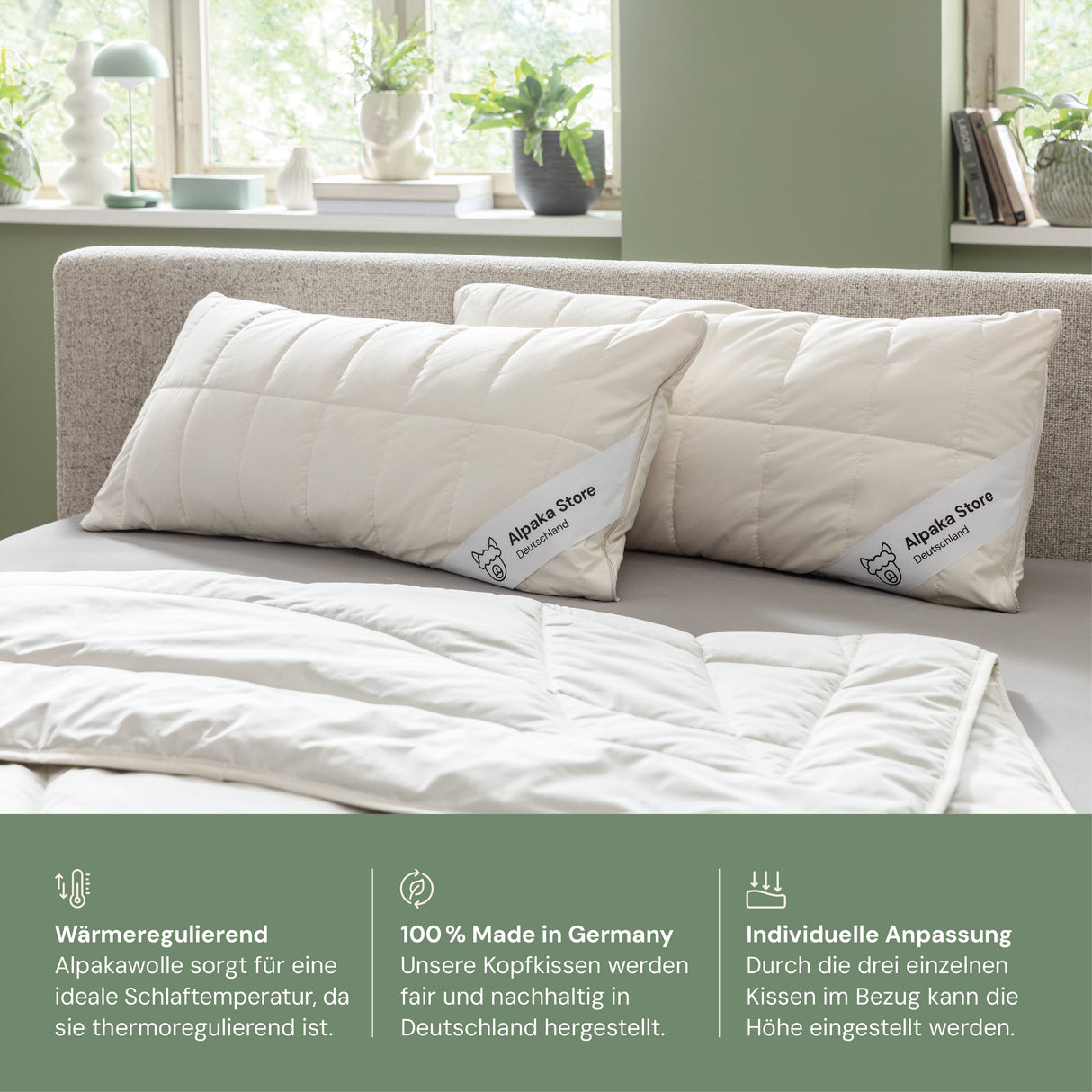 Alpaka Stützkissen 40x80 cm