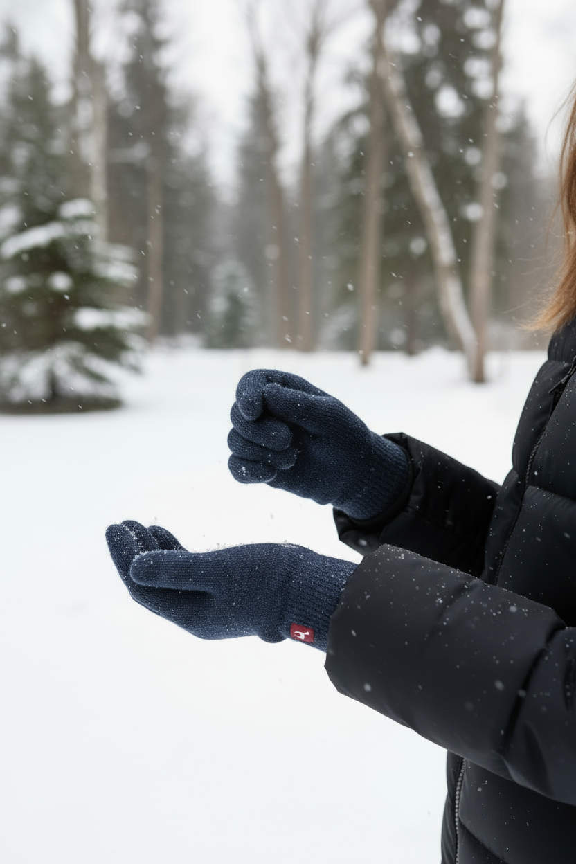 Finger gloves UNI made of 100% alpaca