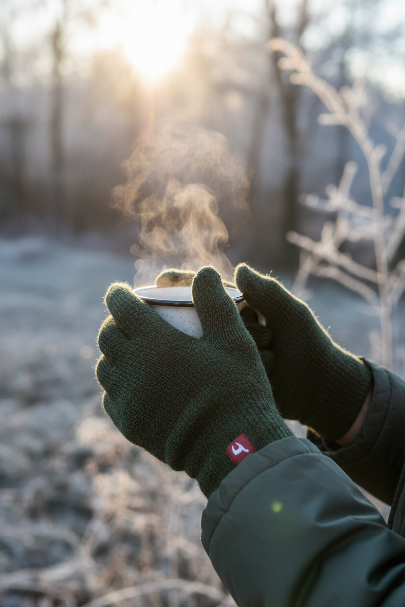 Finger gloves UNI made of 100% alpaca