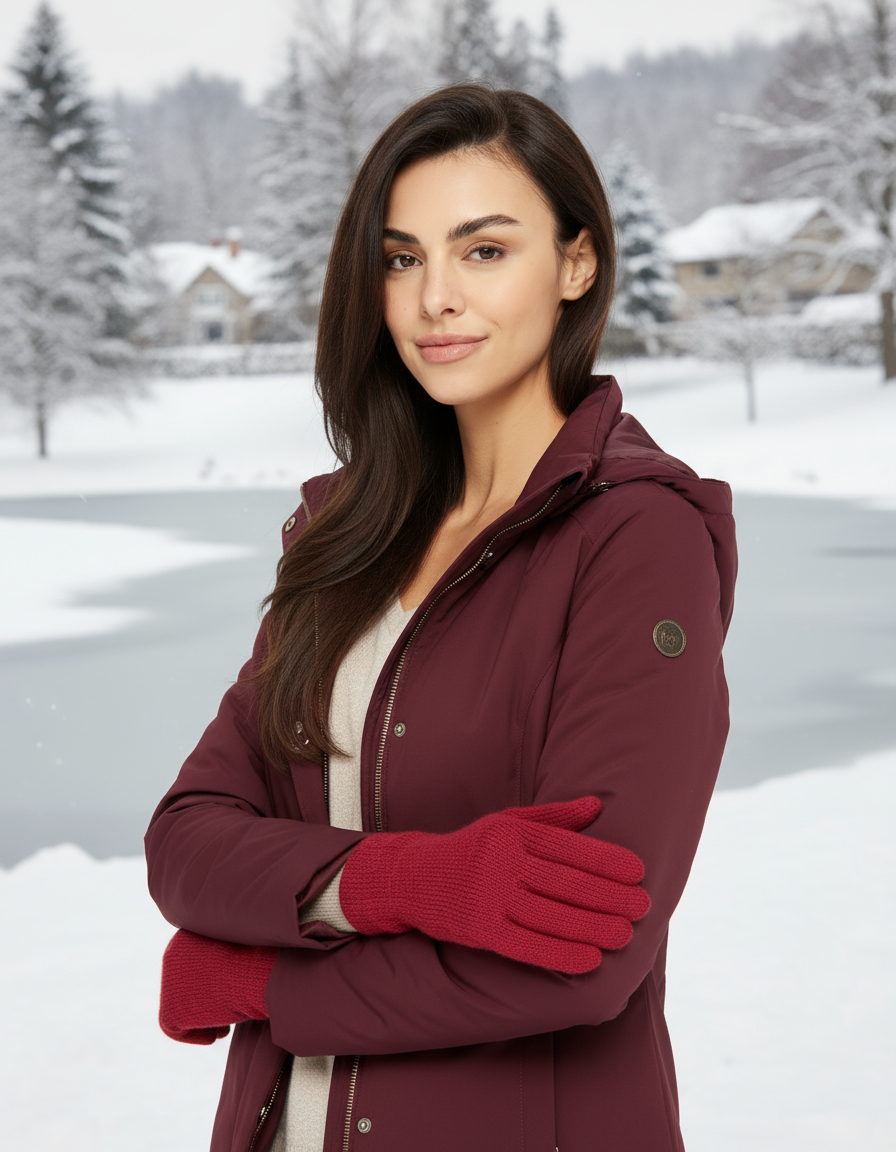 Padded finger gloves UNI made of 100% alpaca