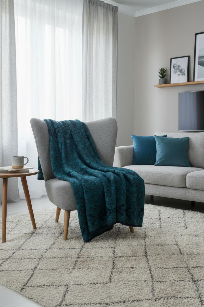 Cozy AIANA Blanket made from 100% Alpaca