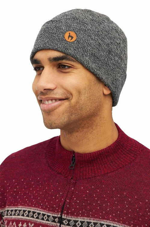 Alpaka Strick-Mütze BARK - 100% Alpaka