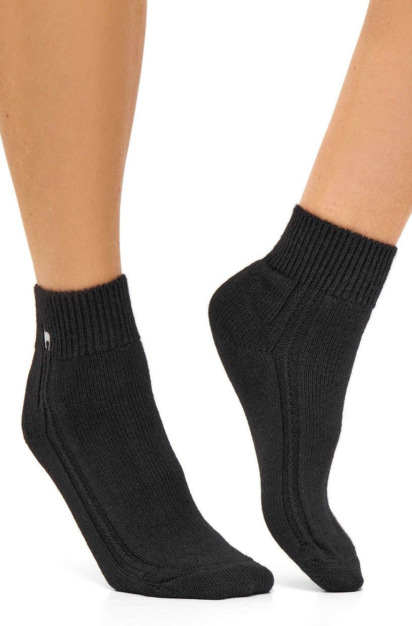 Alpaka WOHLFÜHLSOCKEN mit Aloe Vera - 52% Alpaka - schwarz