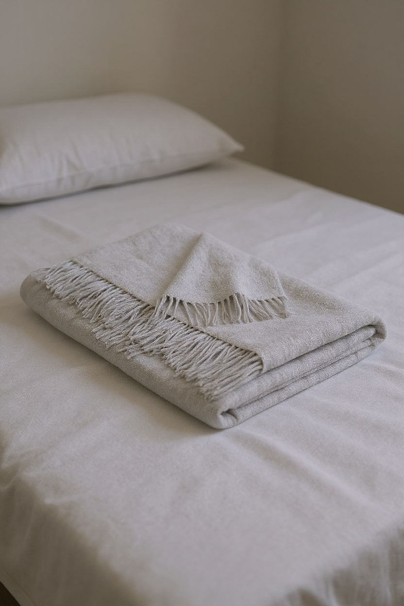 Alpaka Tagesdecke UNI - 100% Alpaka - 5 Farben