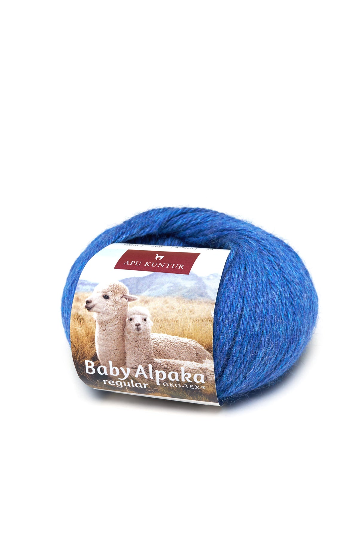 Alpaka Wolle REGULAR | 50g | 100% Alpaka | 36 Farben 31 blau Melange one-size