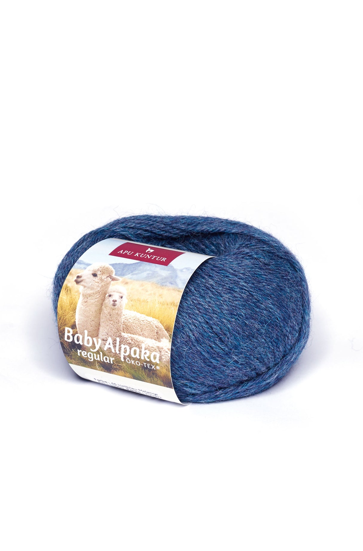 Alpaka Wolle REGULAR | 50g | 100% Alpaka | 36 Farben 48 hellblau melange one-size