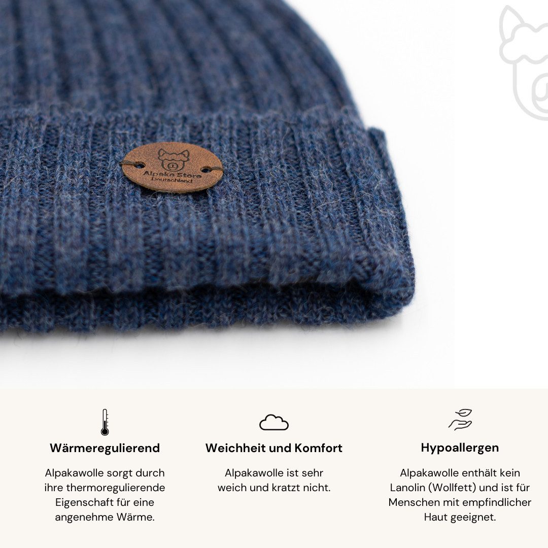 Premium Mütze CHANNEL aus 100% Alpaka (limitierte Auflage) von Alpaka Store Deutschland