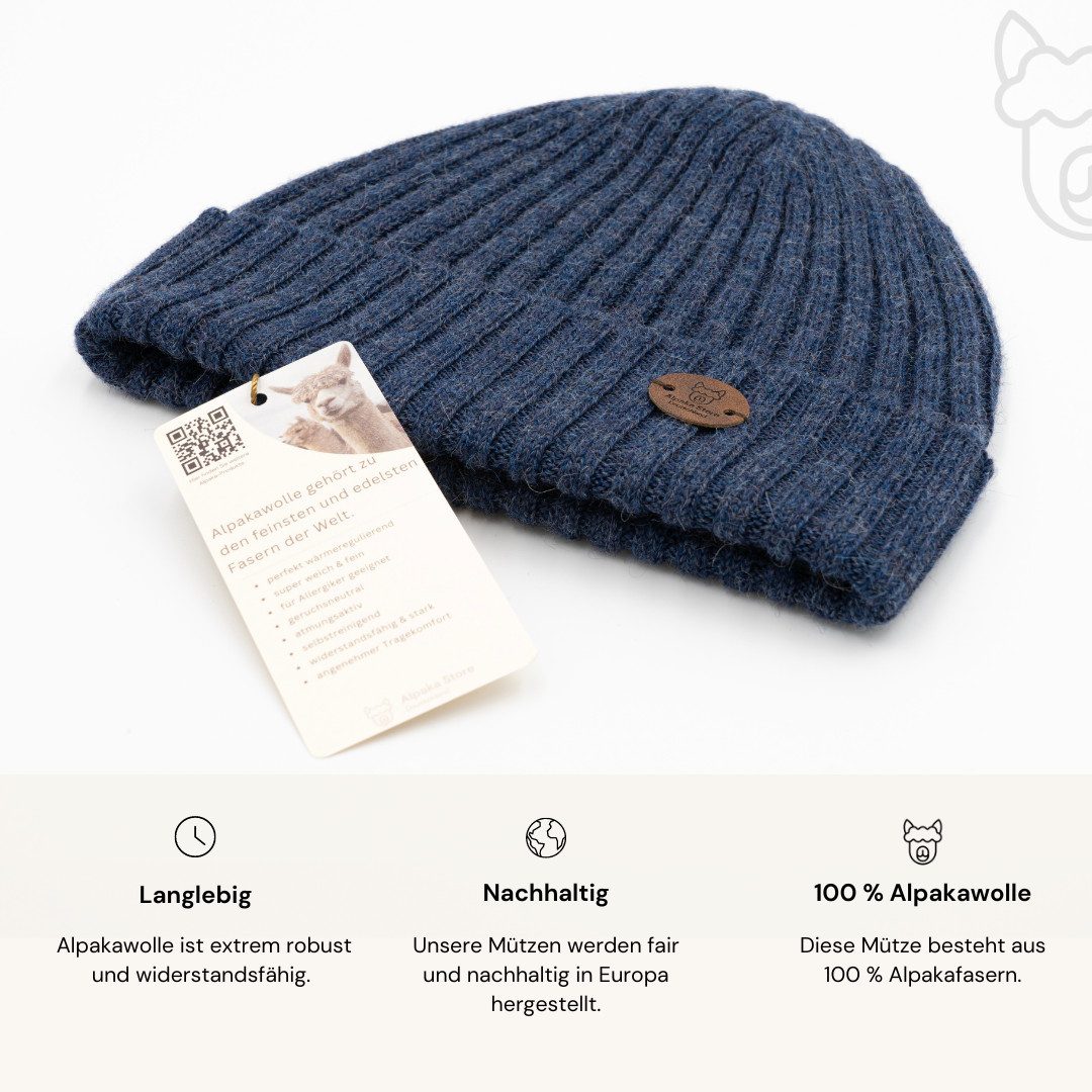 Premium Mütze CHANNEL aus 100% Alpaka (limitierte Auflage) von Alpaka Store Deutschland